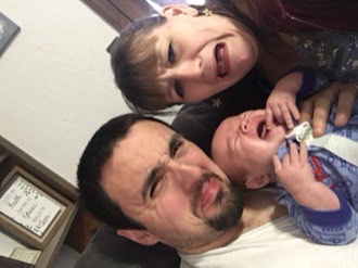 Mindy and Brice with baby JJ
